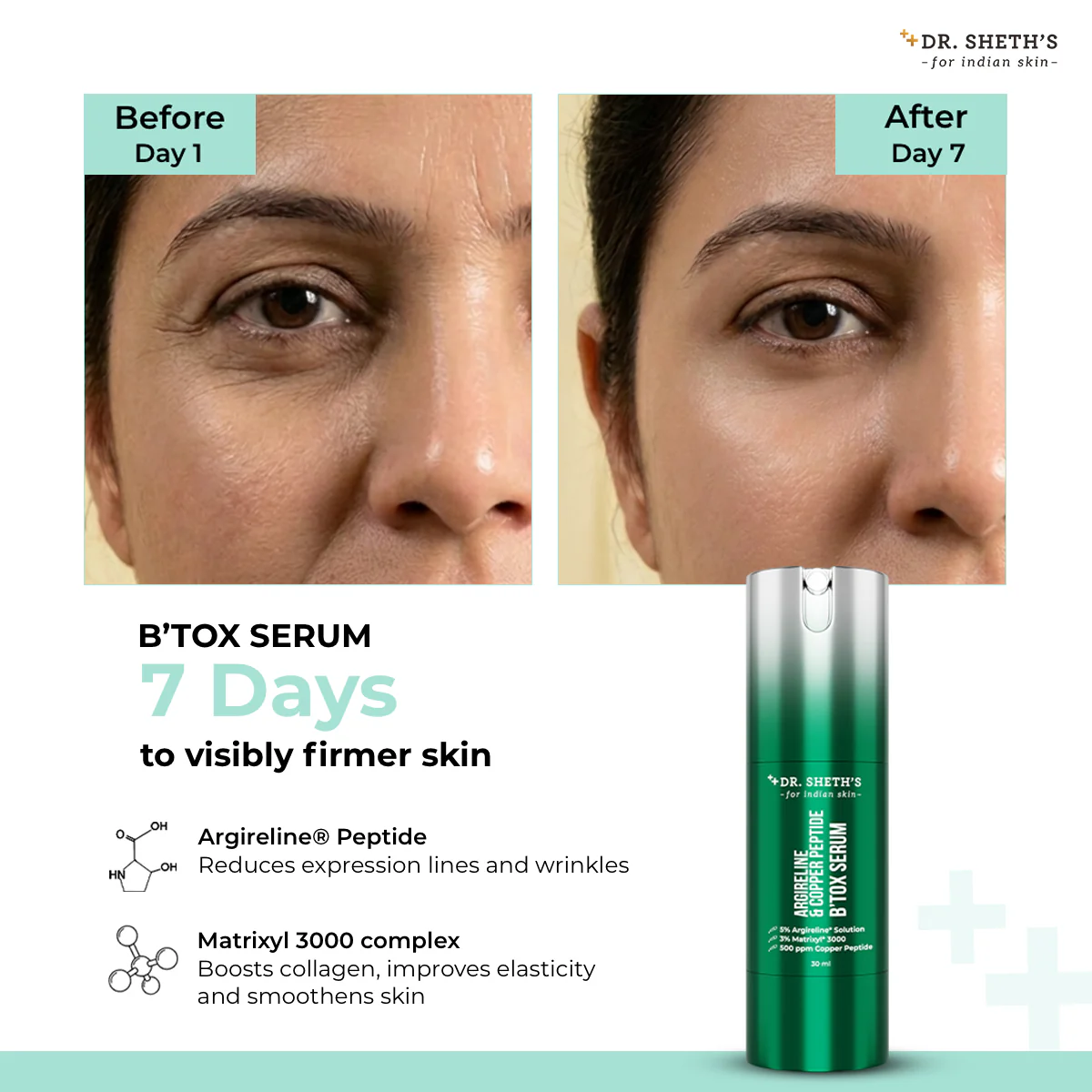 Argireline® Peptide & Copper Peptide B'tox Serum - 30ml - Image 4