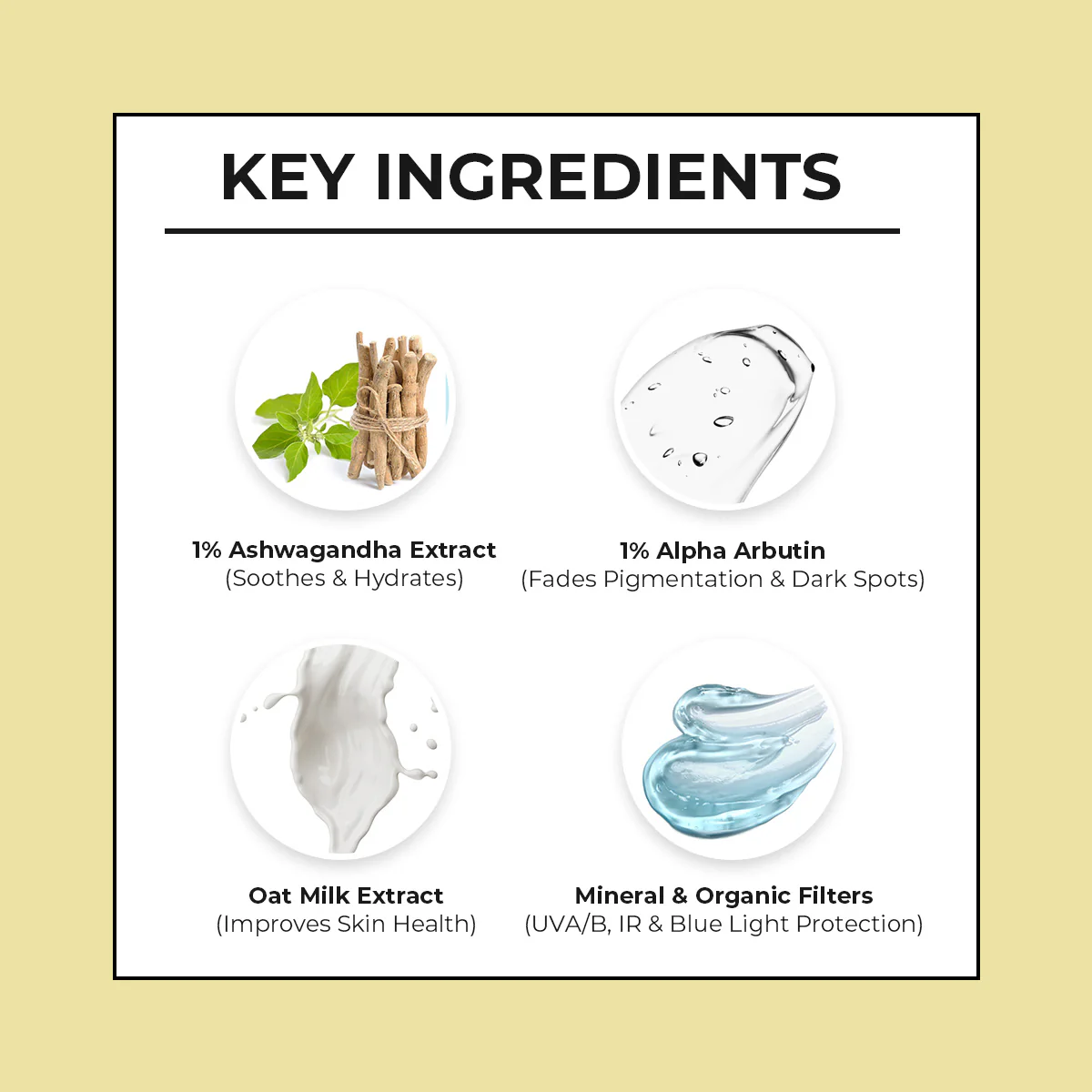 Ashwagandha & Alpha Arbutin Sunscreen - 50g - Image 4