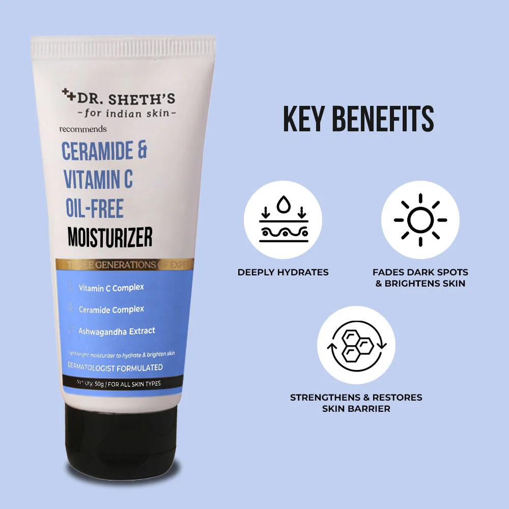 Ceramide & Vitamin C Oil-Free Moisturizer - 50g (Pack of 2) - Image 4