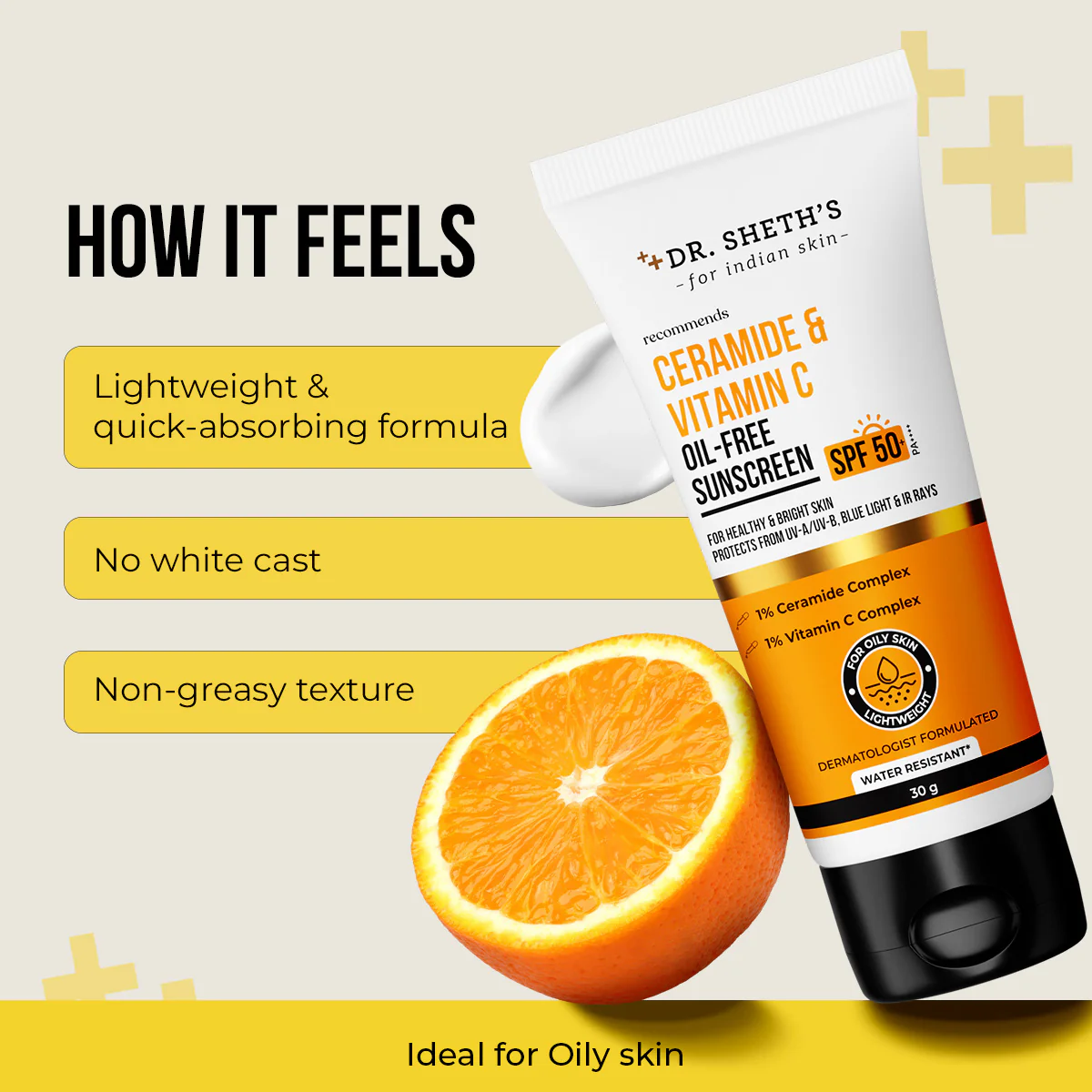 Ceramide & Vitamin C Oil Free Sunscreen - 30g (Pack of 2) - Image 4