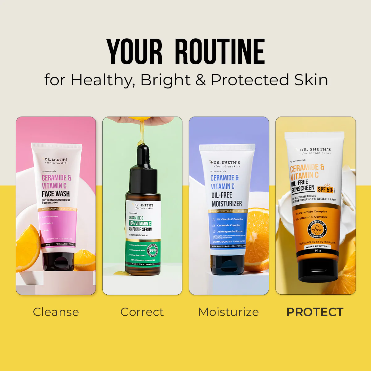 Ceramide & Vitamin C Oil Free Sunscreen - 50 gm In-Vivo Tested SPF 50+ PA ++++ - Image 13
