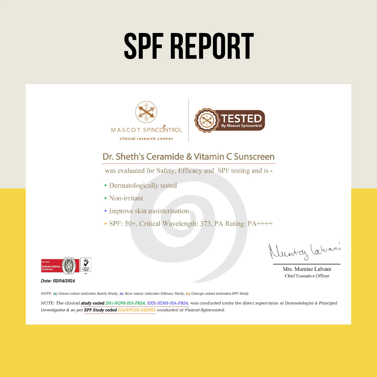Ceramide & Vitamin C Sunscreen - 50 gm In-Vivo Tested SPF 50+ PA ++++ - Image 9