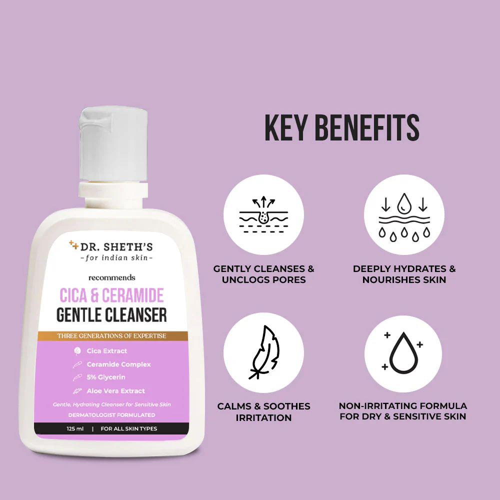 Cica & Ceramide Gentle Cleanser -125ml - Image 5