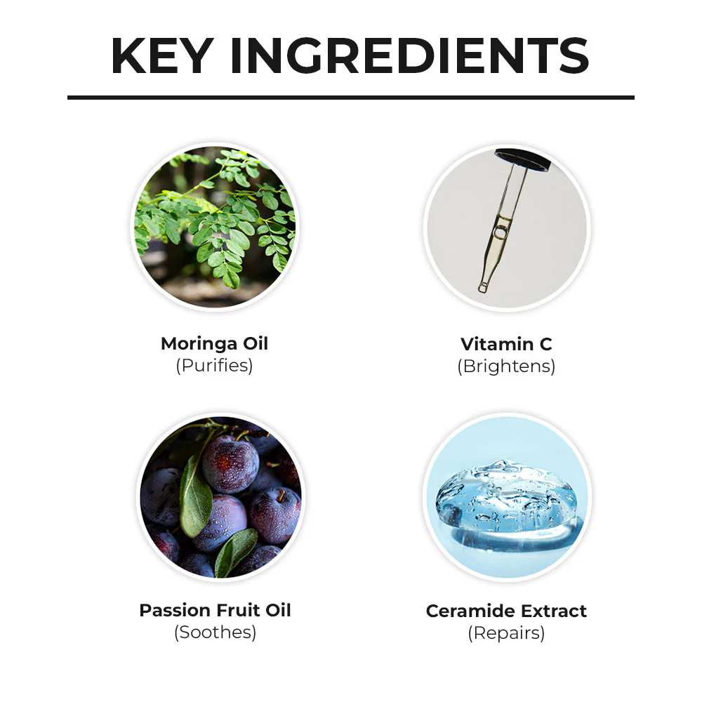 Moringa & Vitamin C Cleansing Oil - 50ml - Image 3