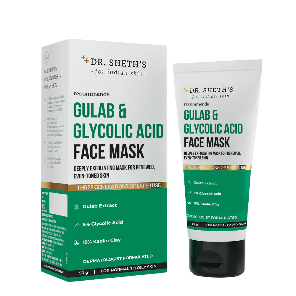 Gulab & Glycolic Acid Face Mask - 50g - Image 2