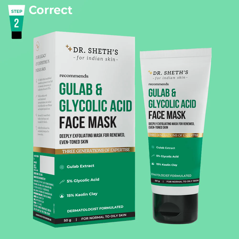 Gulab & Glycolic Acid Face Mask - 50g - Image 4