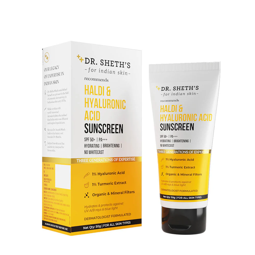 Haldi & Hyaluronic Acid Sunscreen - 50g (Pack of 2) - Image 4