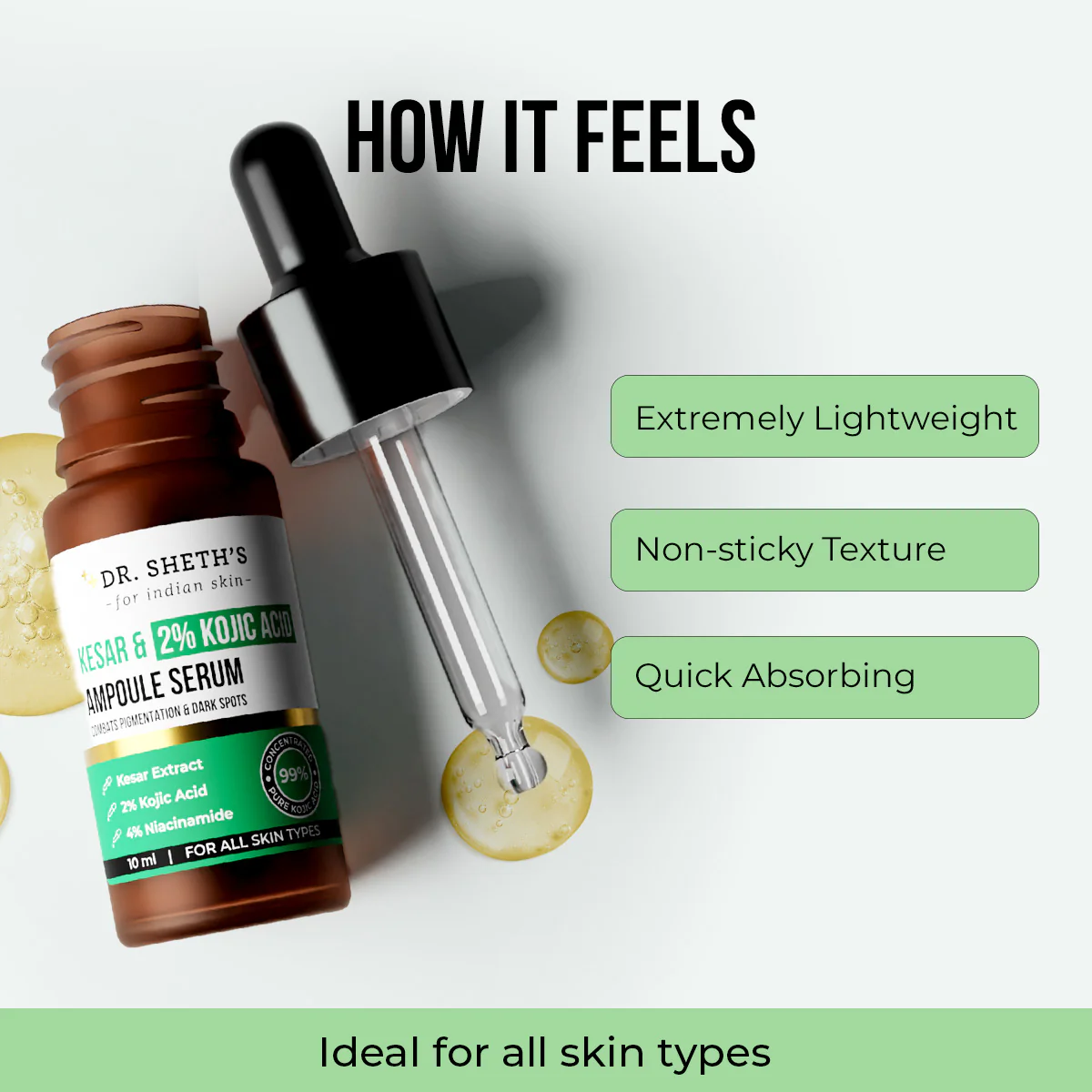 Kesar and 2% Kojic Acid Ampoule Serum - 10ml (Pack of 2) - Image 4