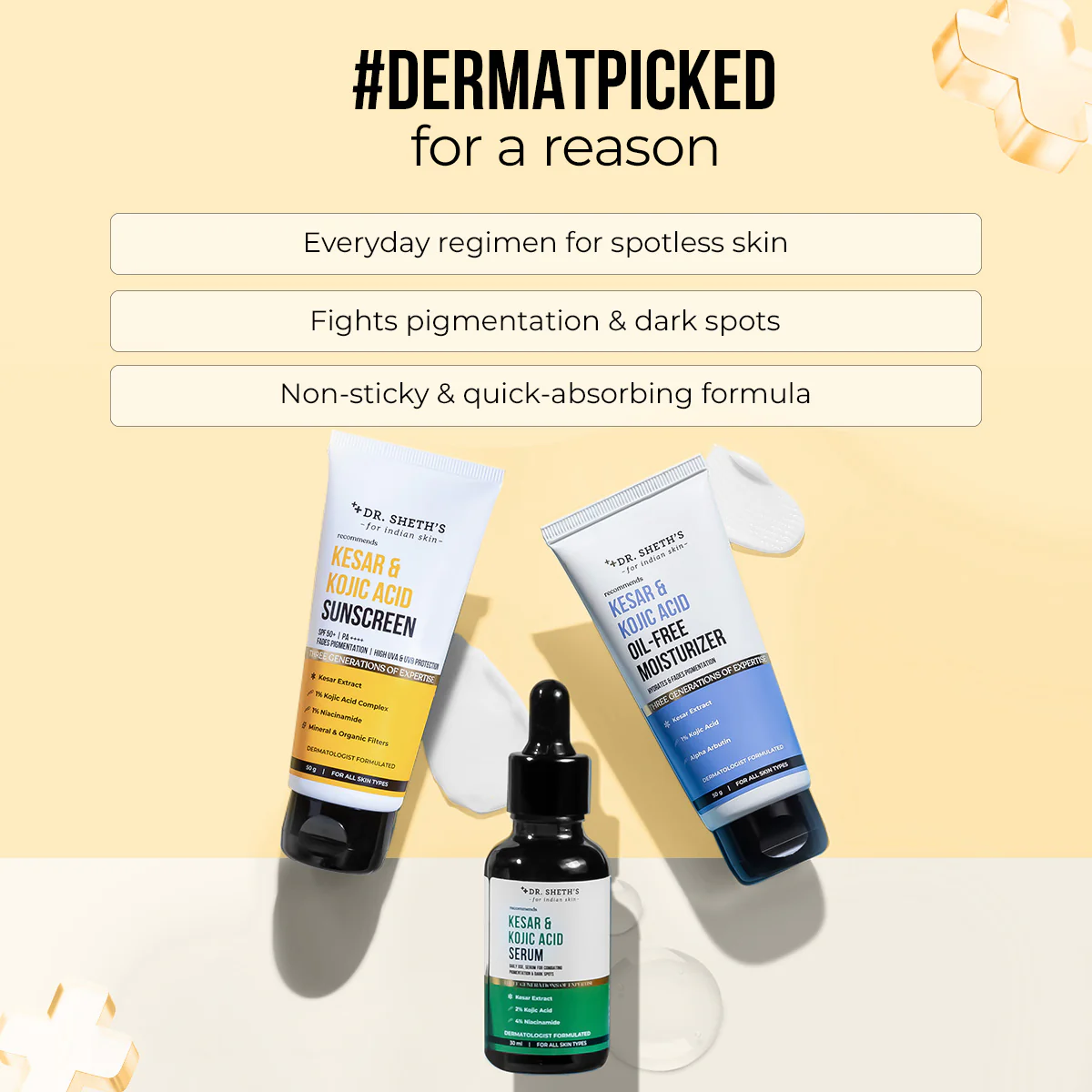 Kesar & Kojic Acid Anti-Pigmentation Trio - Image 5