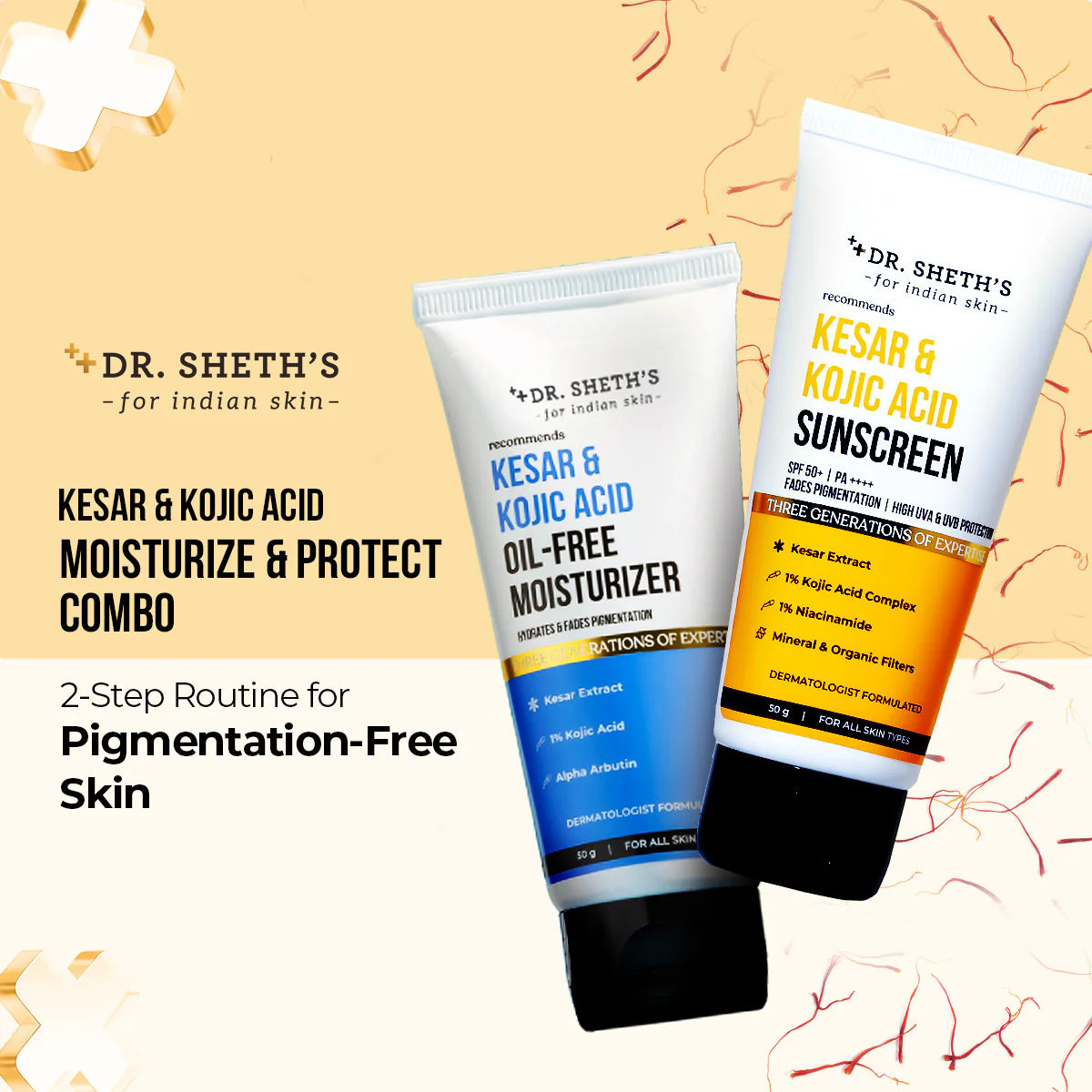 Kesar & Kojic Acid Moisturize & Protect Combo - Image 3