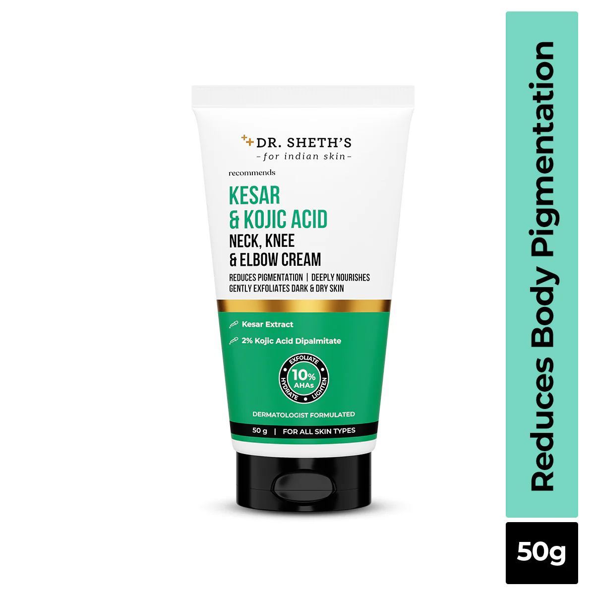 Kesar & Kojic Acid Neck, Knee & Elbow Cream - 50 gm - Image 12