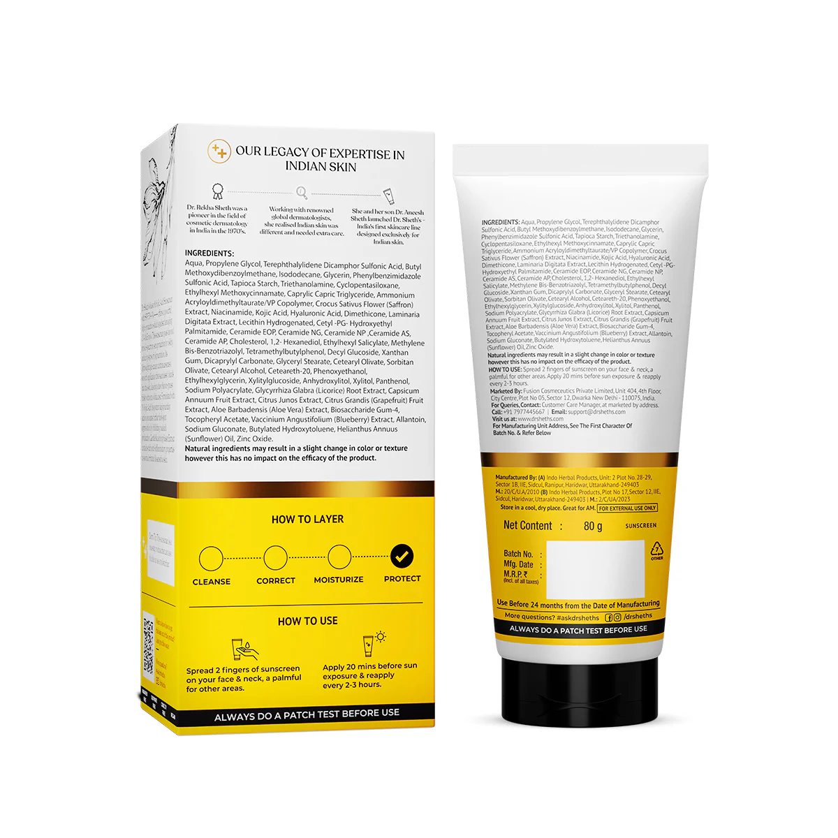 Kesar & Kojic Acid Sunscreen - 80g In-Vivo Tested SPF 50+ PA ++++ - Image 13