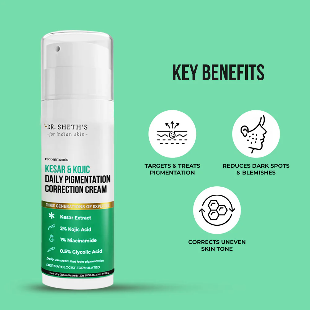 Kesar & Kojic Daily Pigmentation Correction Cream - 30G - Image 3