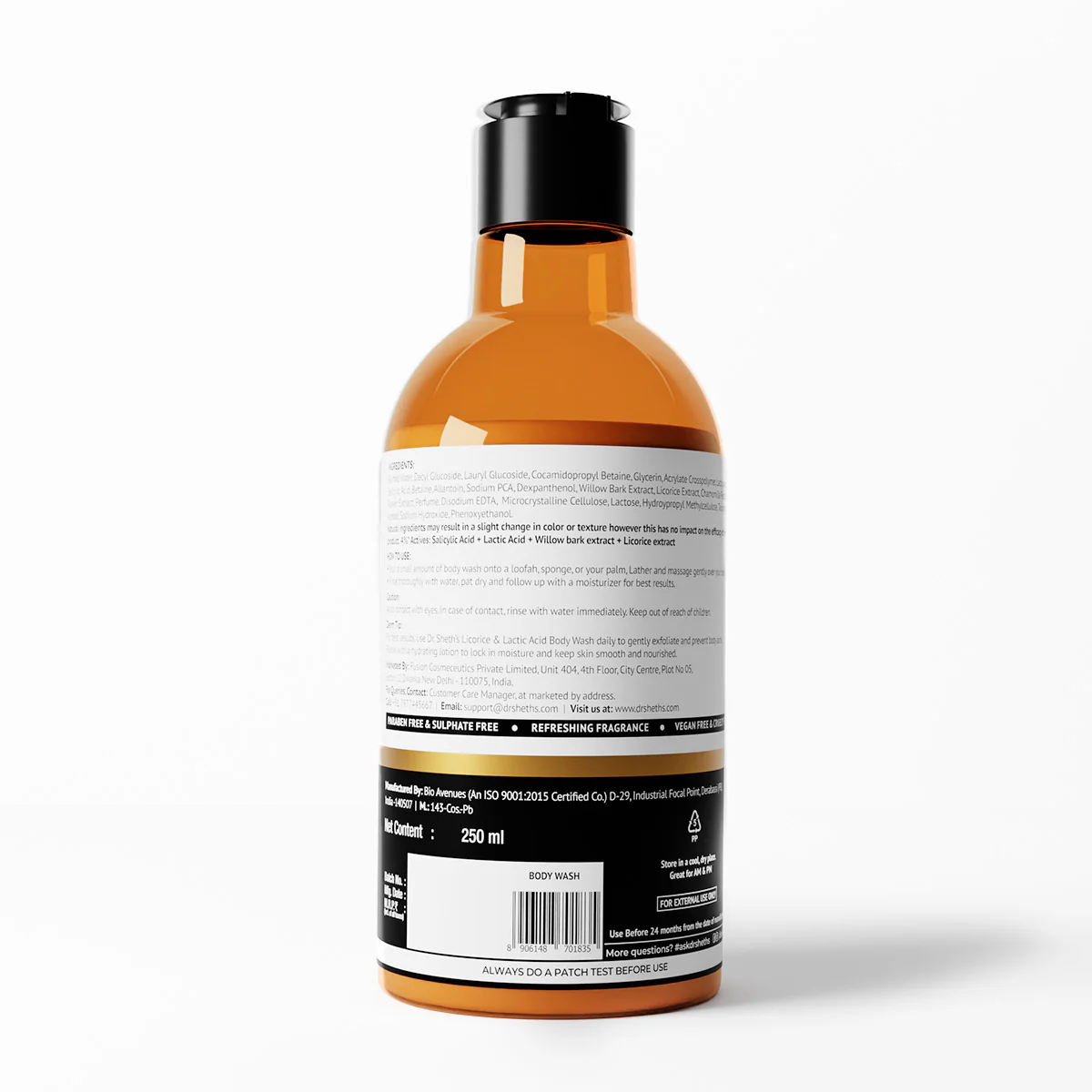 Licorice & Lactic Acid Body Wash - 250ml - Image 11