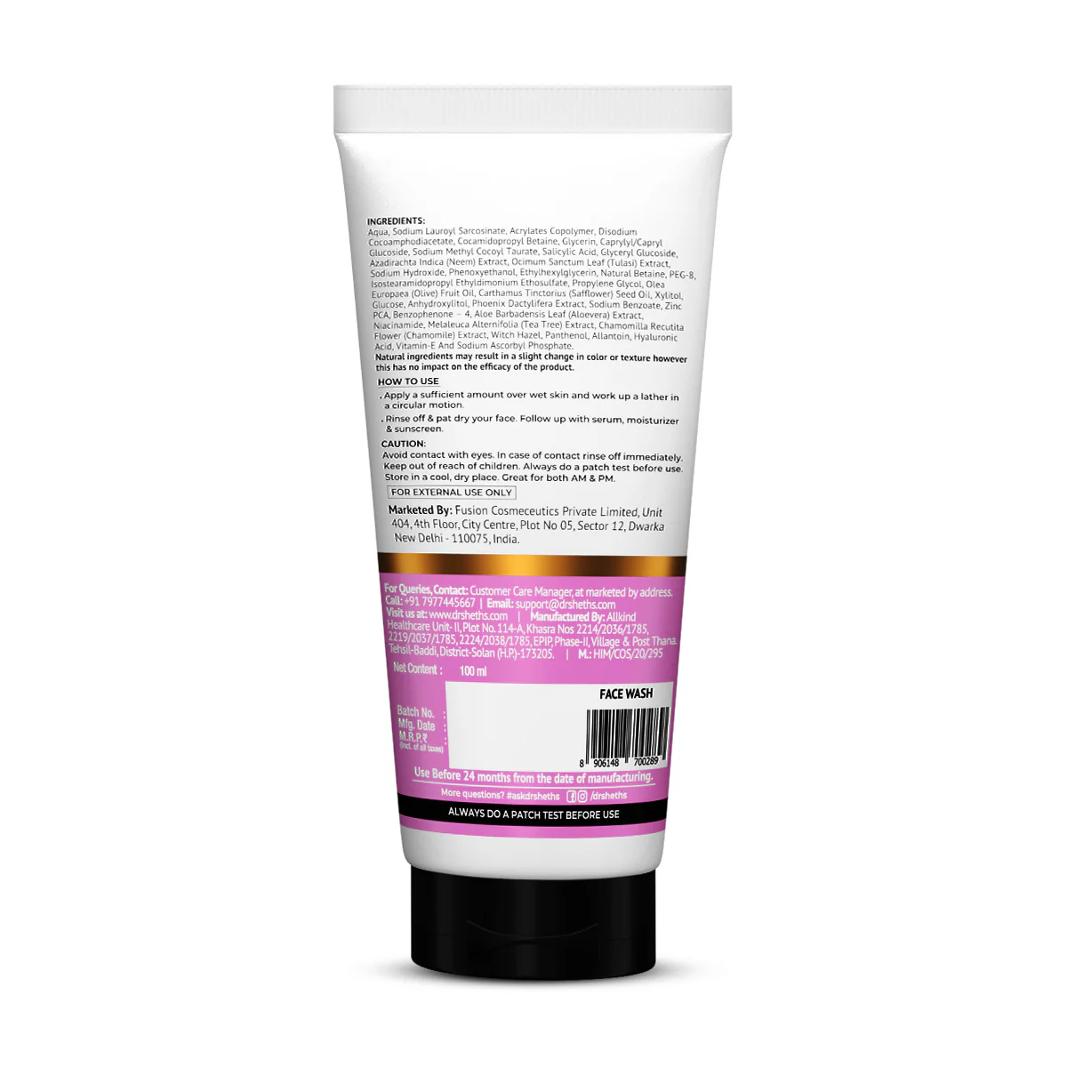 Neem & Salicylic Acid Face Wash - 100ml - Image 10