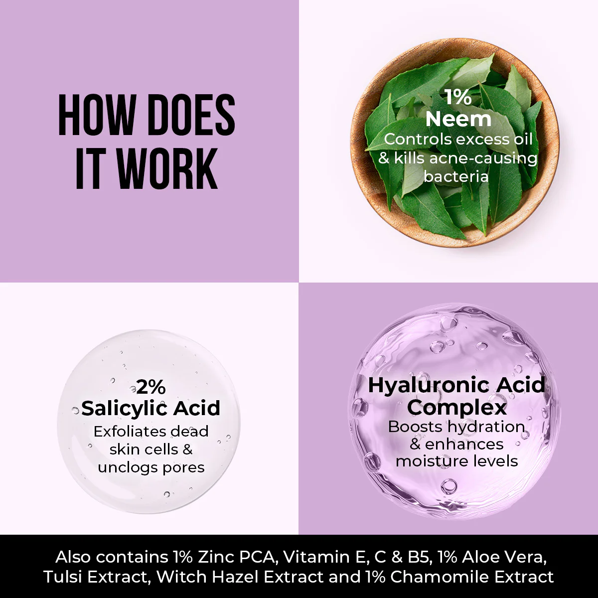 Neem & Salicylic Acid Face Wash - 100ml - Image 4