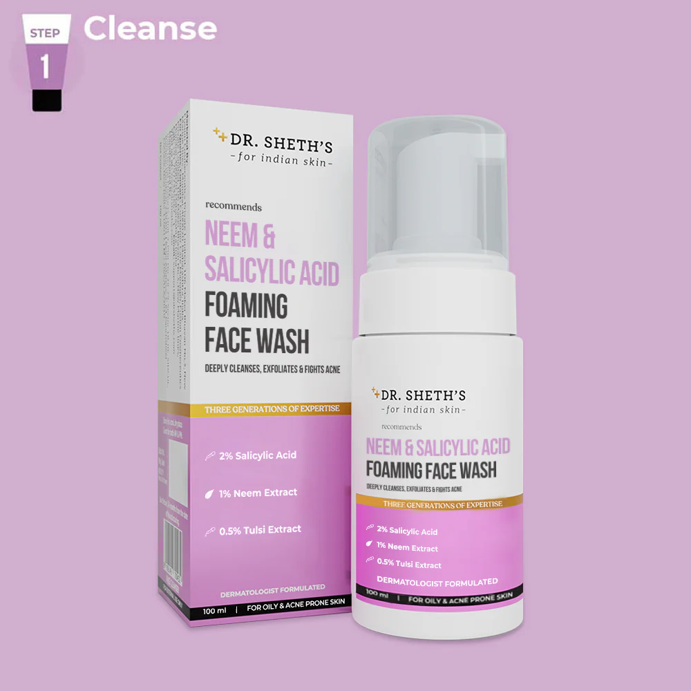 Neem & Salicylic Acid Foaming Face Wash - 100ml - Image 4