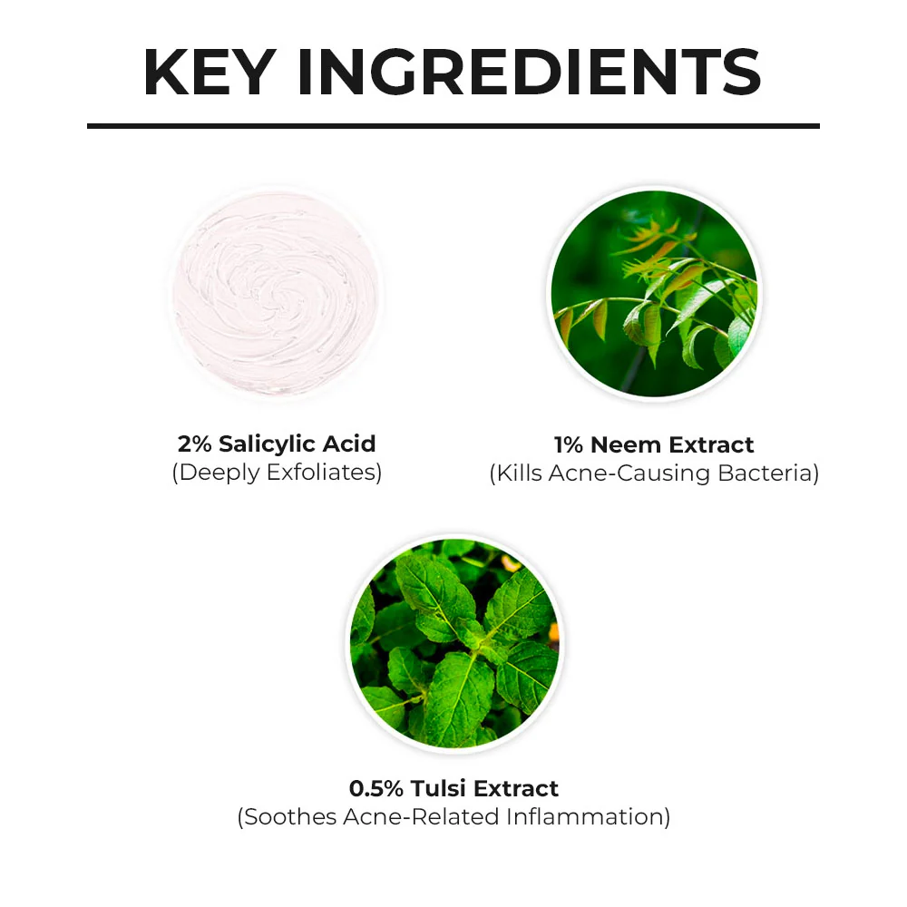 Neem & Salicylic Acid Foaming Face Wash - 100ml - Image 5