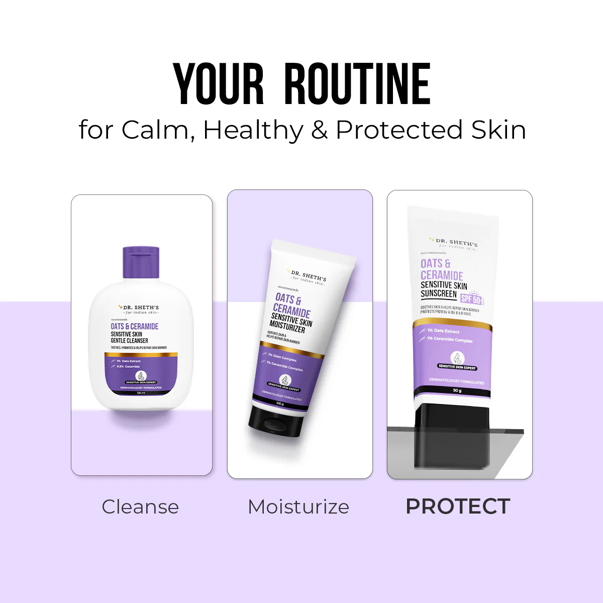 Oats & Ceramide Sunscreen for Sensitive Skin - 50 gm - Image 11