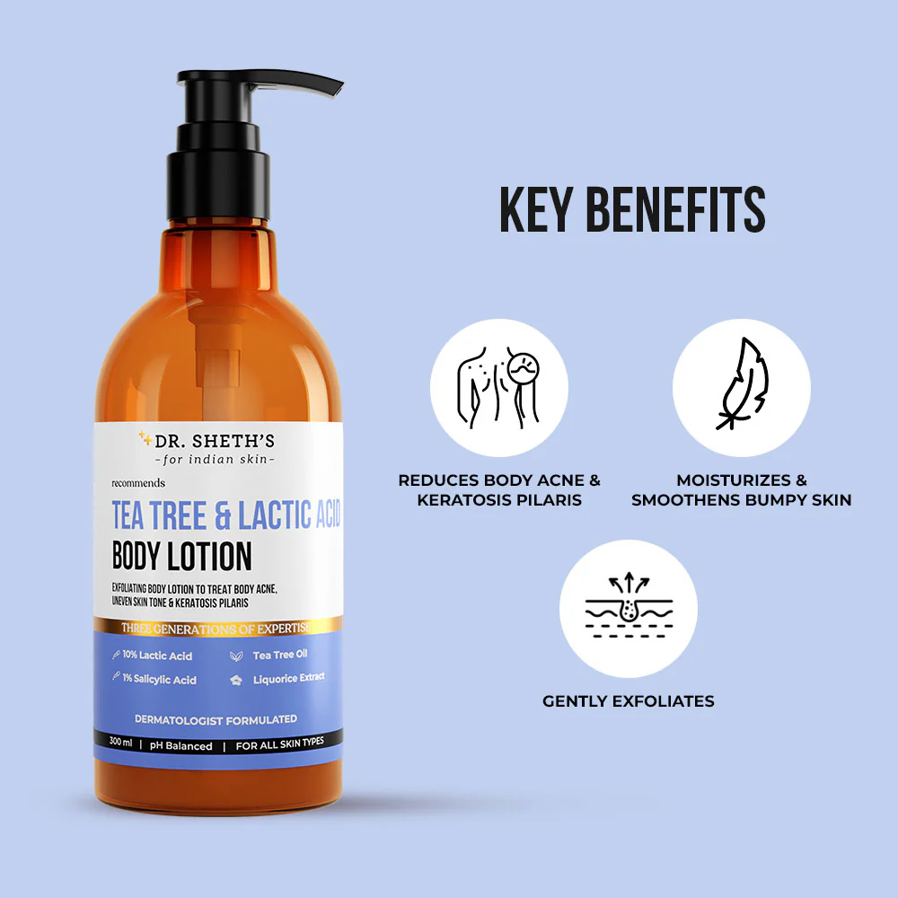 Tea Tree & Lactic Acid Body Lotion - 300ml - Image 4